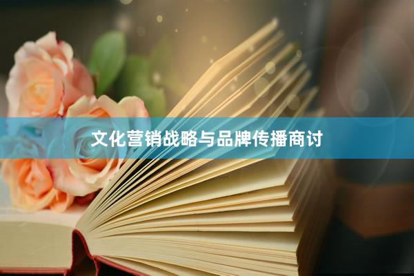 文化营销战略与品牌传播商讨